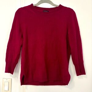Maroon J Crew Cashmere Sweater